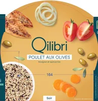 Poulet aux olives, boulgour et quinoa Bio