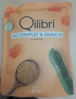 Riz complet et saumon légumes