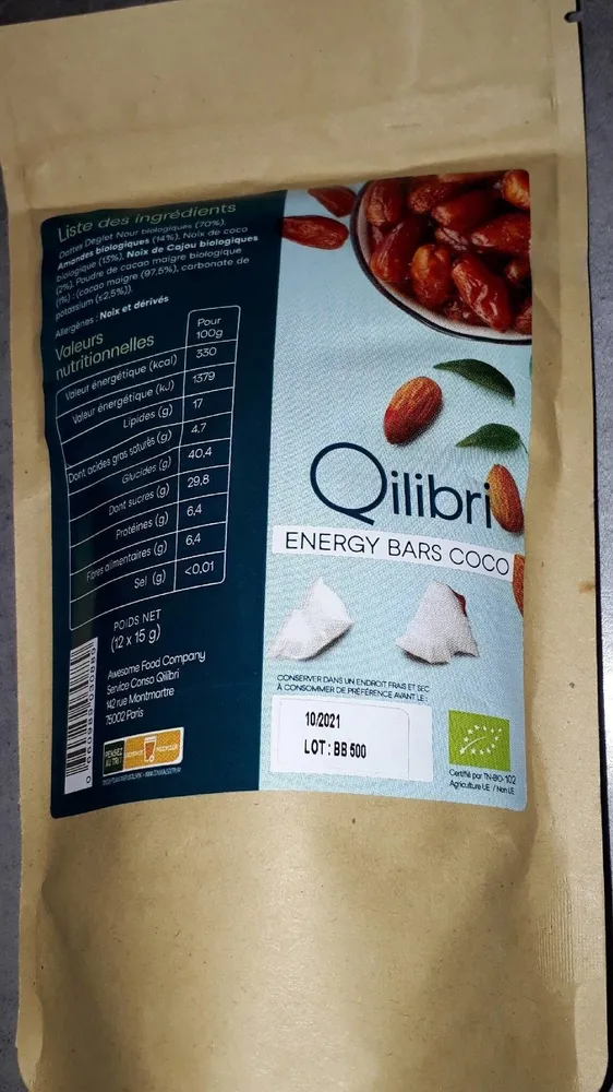 ÉNERGY BARS COCO