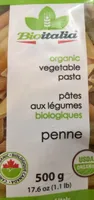 Pates aux legumes biologiques