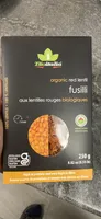 Fusilli aux lentilles rouges