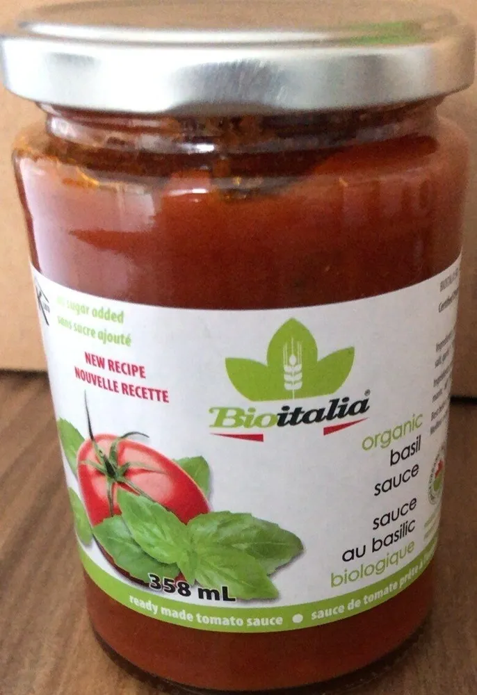 100% Organic Basil Sauce