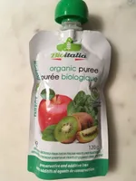 Purée pomme kiwi épinards