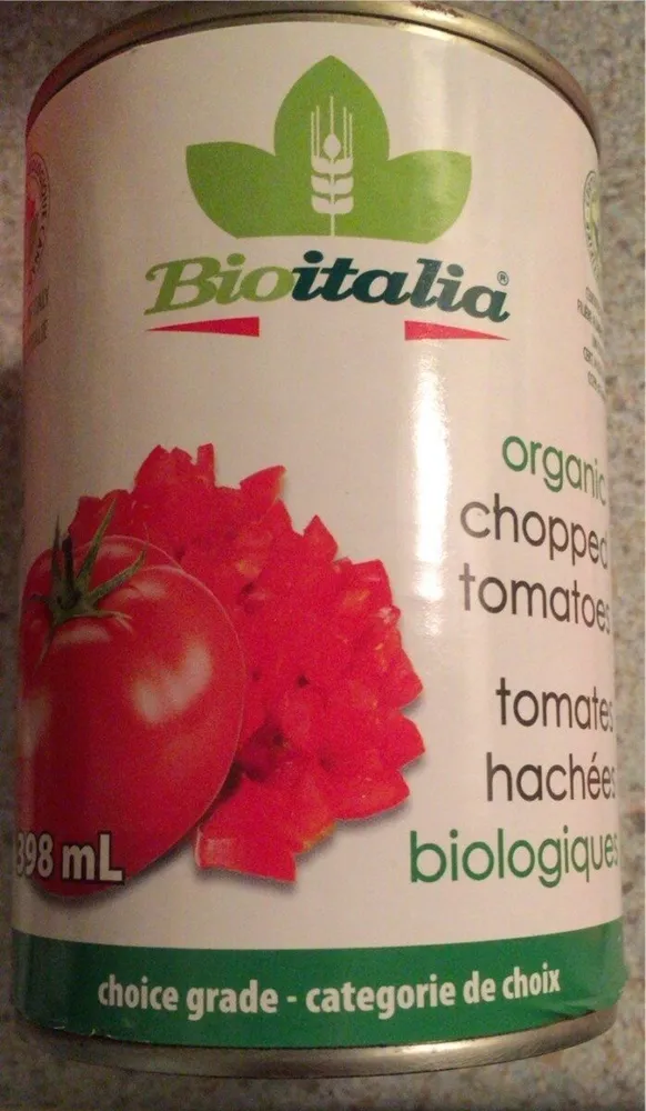 Tomates hachées biologiques