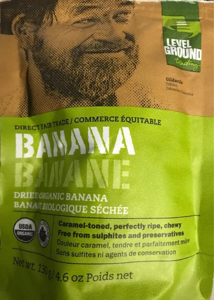 Dried Organic Banana / Banane biologique séchée