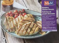 Boneless Chicken Breasts fillets removed