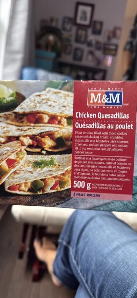 Quésadillas au poulet M&M