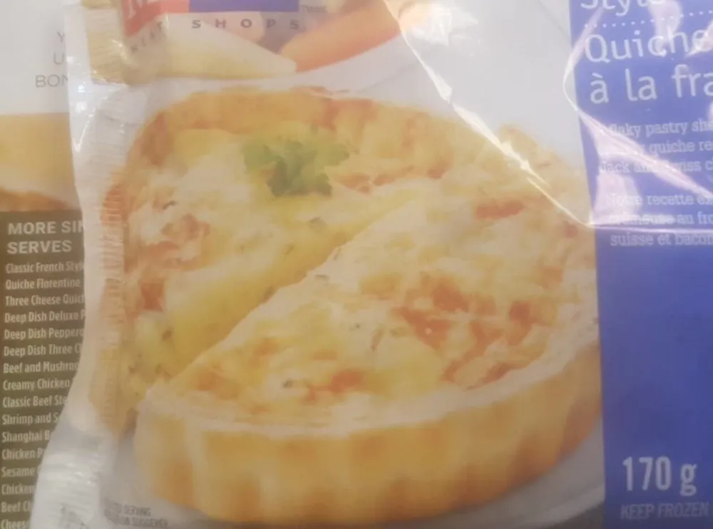 Classic French style quiche
