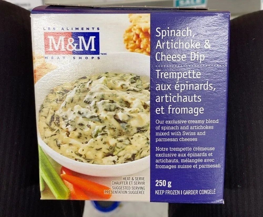 Spinach, artichoke and cheese dip
