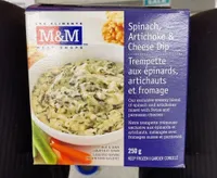 Spinach, artichoke and cheese dip