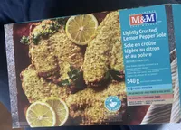 Lightly crusted lemon pepper sole