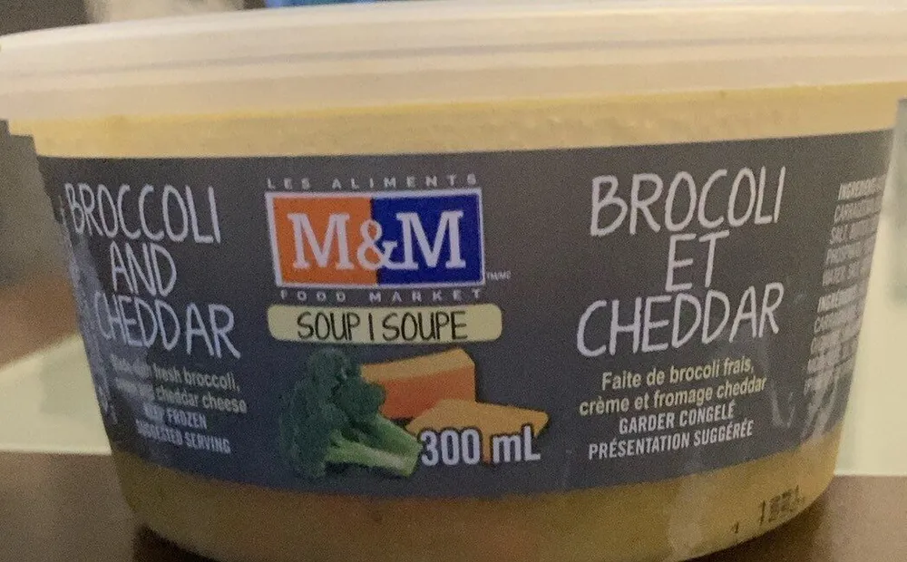 Soupe brocoli et cheddar