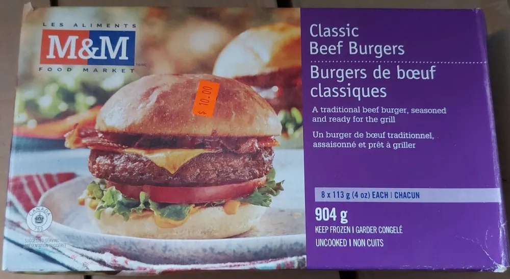 Burger de boeuf classiques