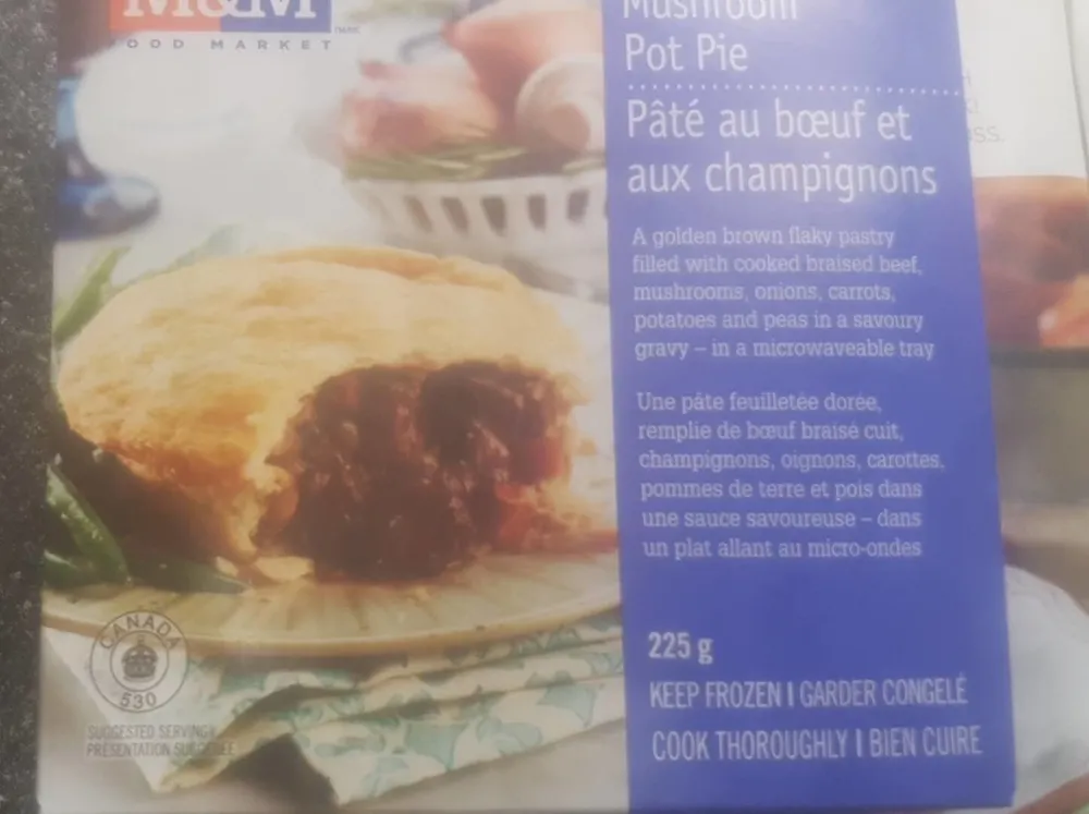 Beef and mushroom pot pie