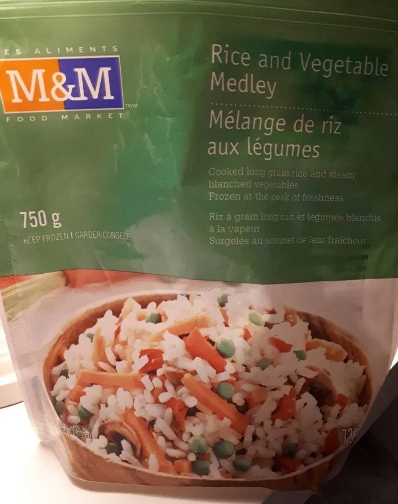 Mélange de riz aux légumes