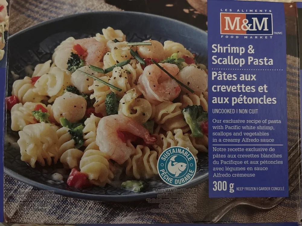 Shrimp and scallop pasta