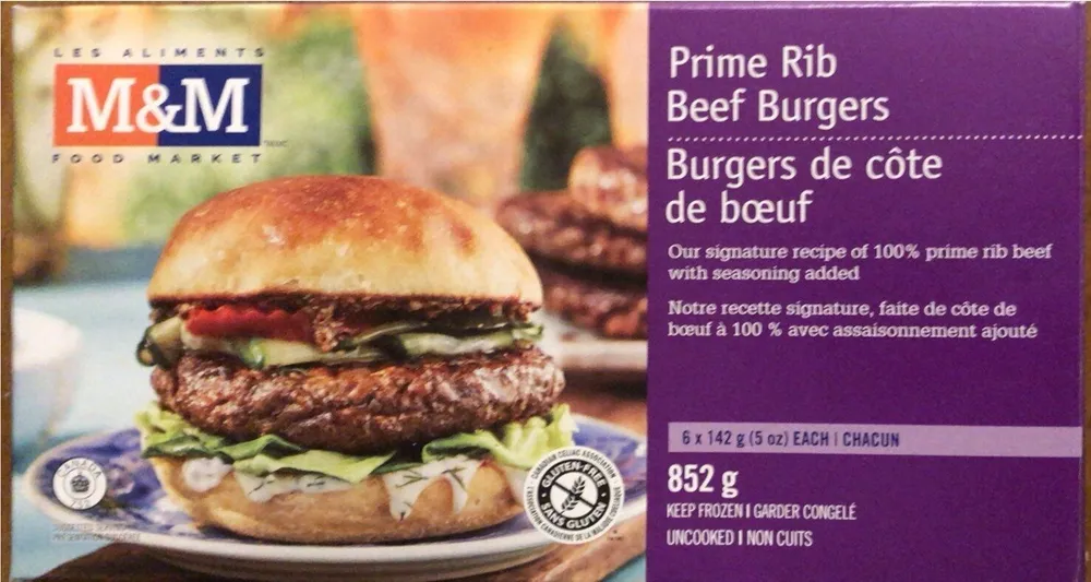 Prime Rib Beef Burgers