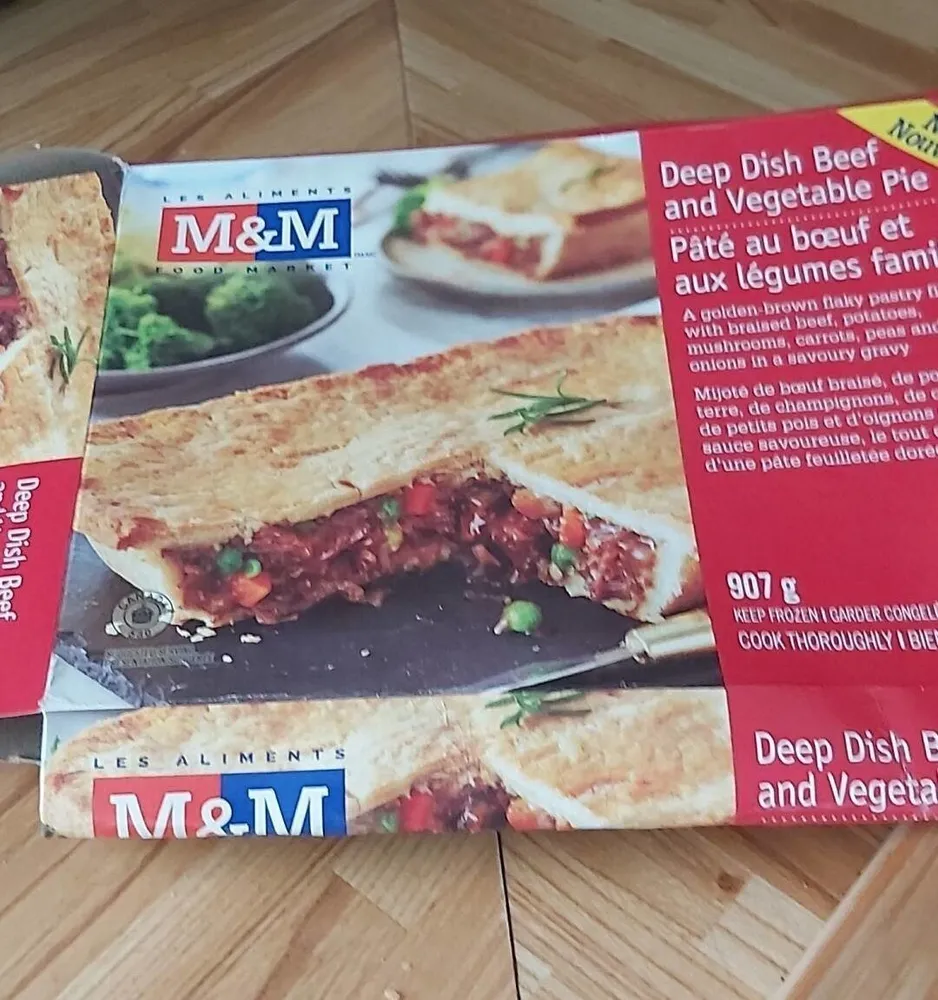 Pate au boeuf et aux légumes familial