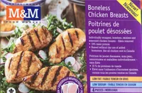 Poitrines de poulet désossées