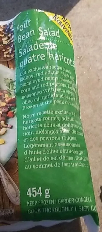 Salade de quatre haricots