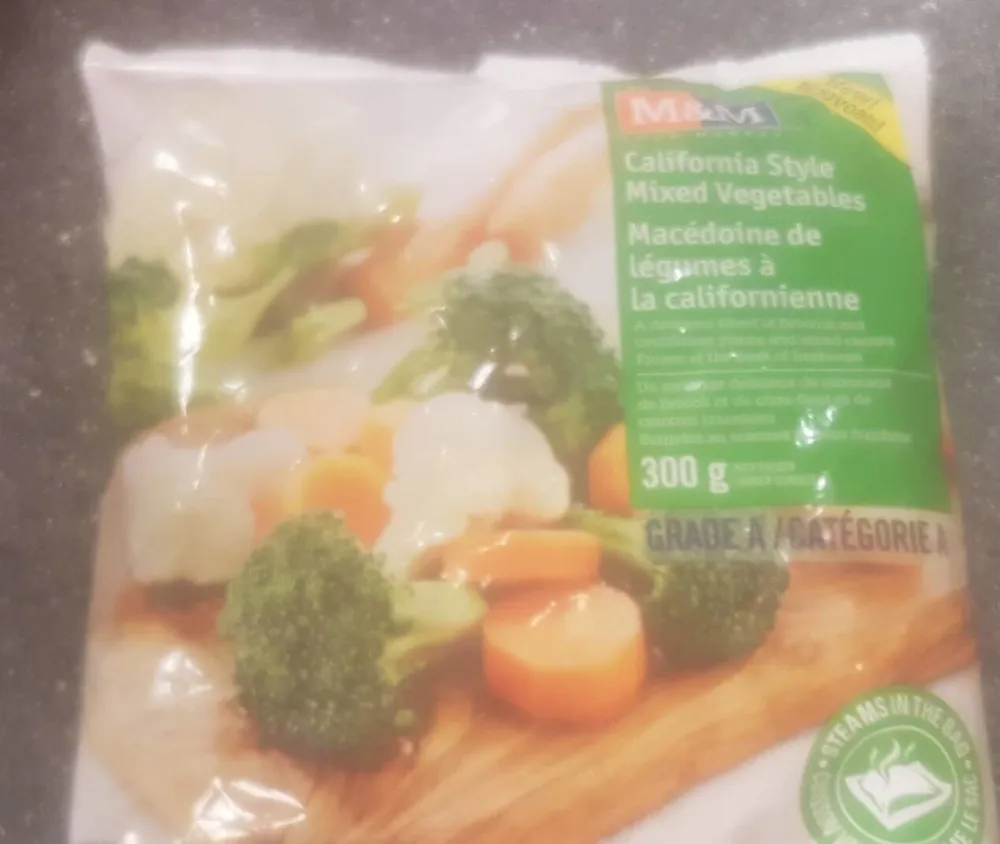 California style mixed vegetables