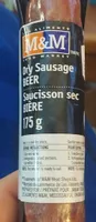 Dry beer sausage