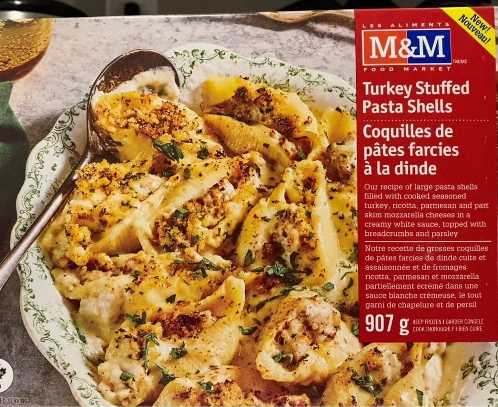 Turkey stuffed pasta shells