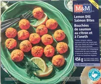 Bouchées de saumon au citron et à l’aneth