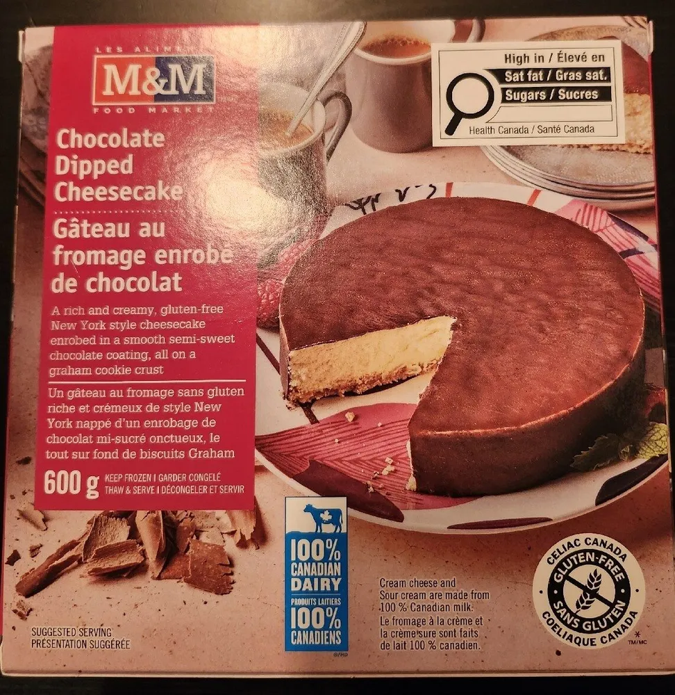 Chocolate Dipped Cheesecake