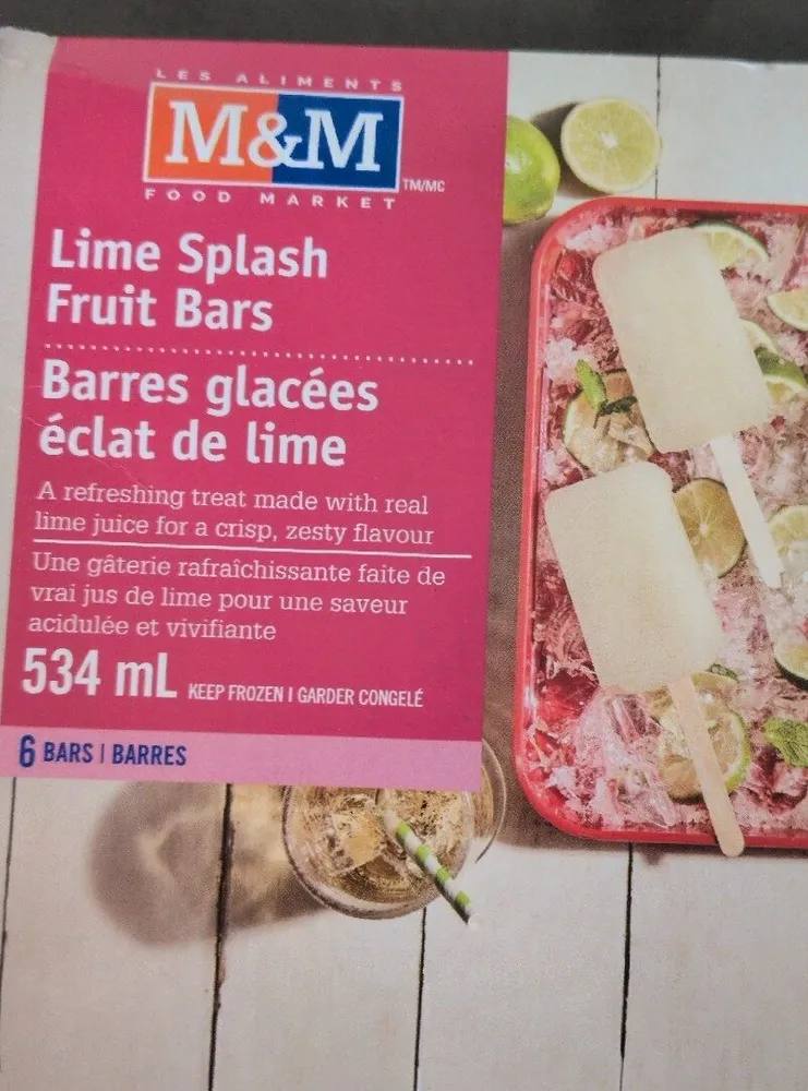 Lime Splash Fruit Bars