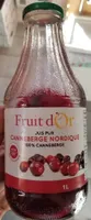 Nordic Pure Cranberry Juice (not from concentrate)
