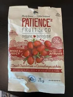 Organic Whole & Juicy Dried Cranberries Sweetened With Apple Juice