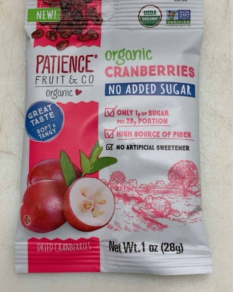 Organic Dried Cranberries No Added Sugar