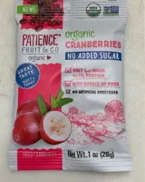 Organic Dried Cranberries No Added Sugar