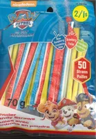 Pailles avec bonbons en poudre