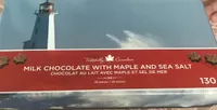 Milk chocolate with marple and sea salt