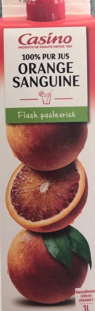 100% pur jusorange sanguine