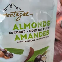 Amandes noix de coco Chocolat noir
