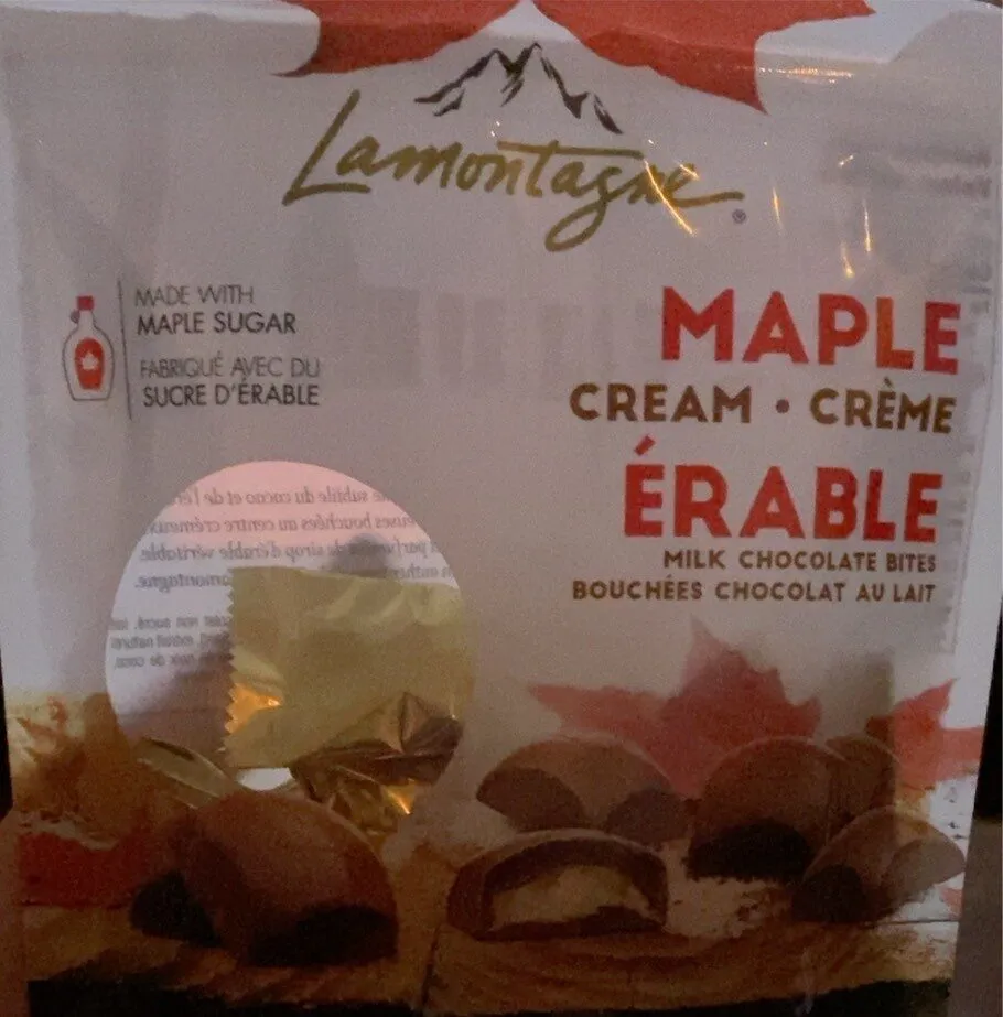 Bouchées chocolat au lait et érable