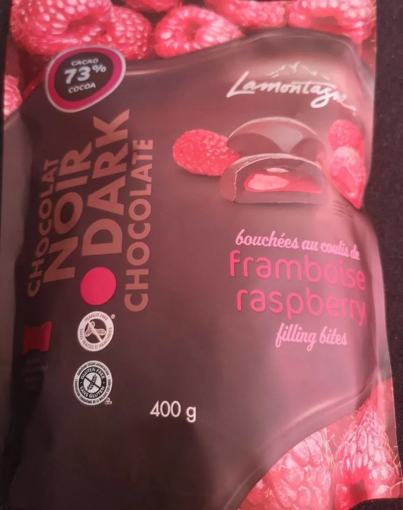 Bouchées au coulis de framboise