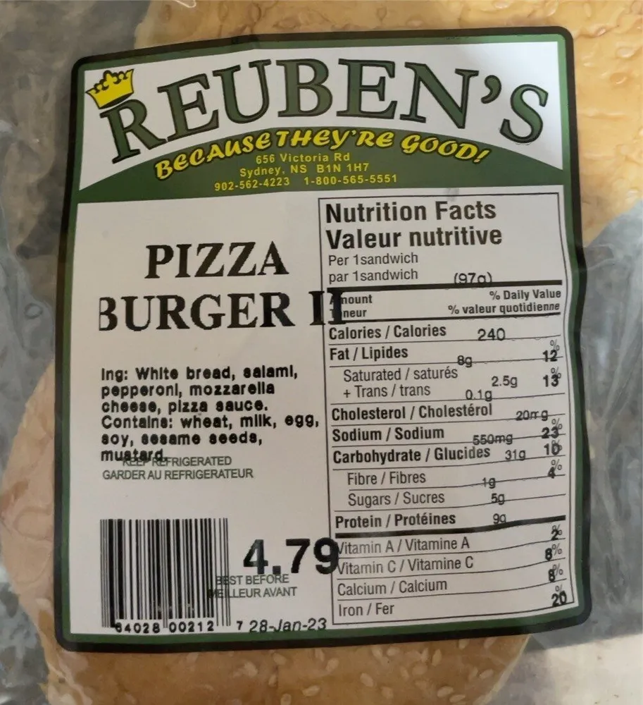 ruebens pizza burger II