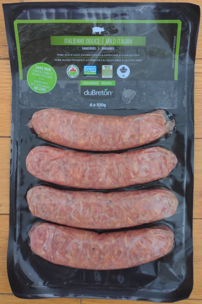 Saucisses italiennes douces