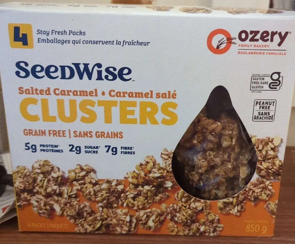 Salted caramel clusters