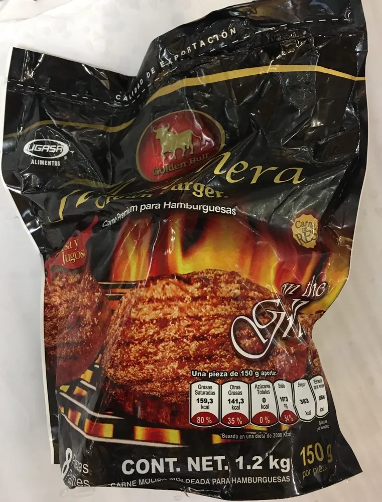 Carne arrachera para hamburguesa Golden Bull