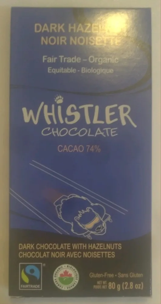 74% Cacao Dark Chocolate with Hazelnuts