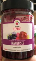 Confiture biologique framboises et cassis