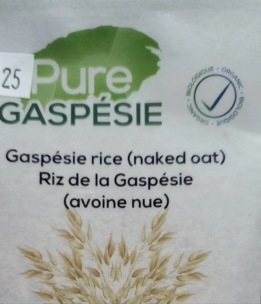Riz de la Gaspesie avoine nue
