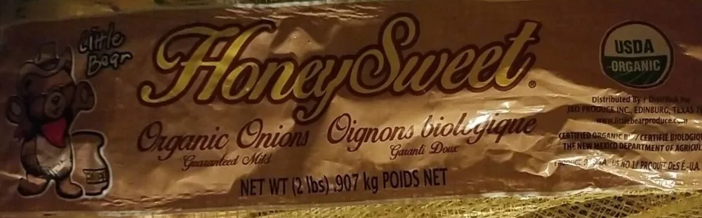 Honey sweet organic onions