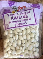 Raisins trempés dansle yogourt