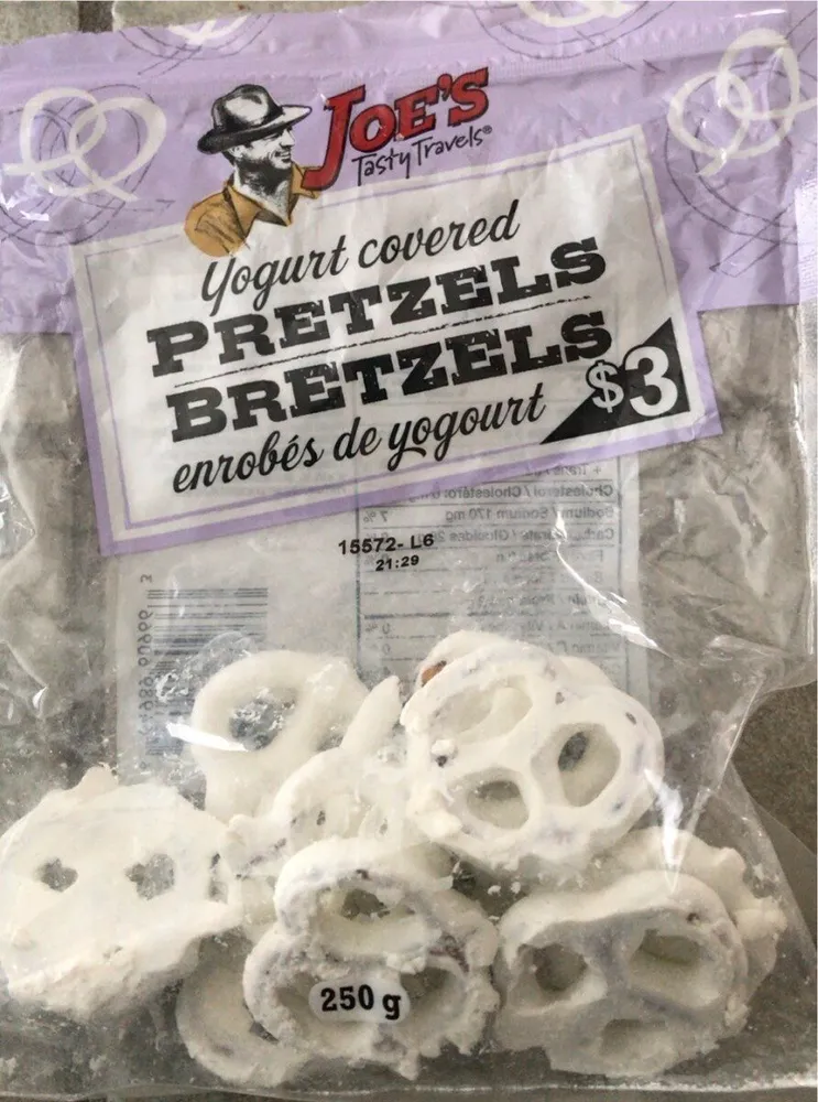 Pretzels enrobés de yogourt